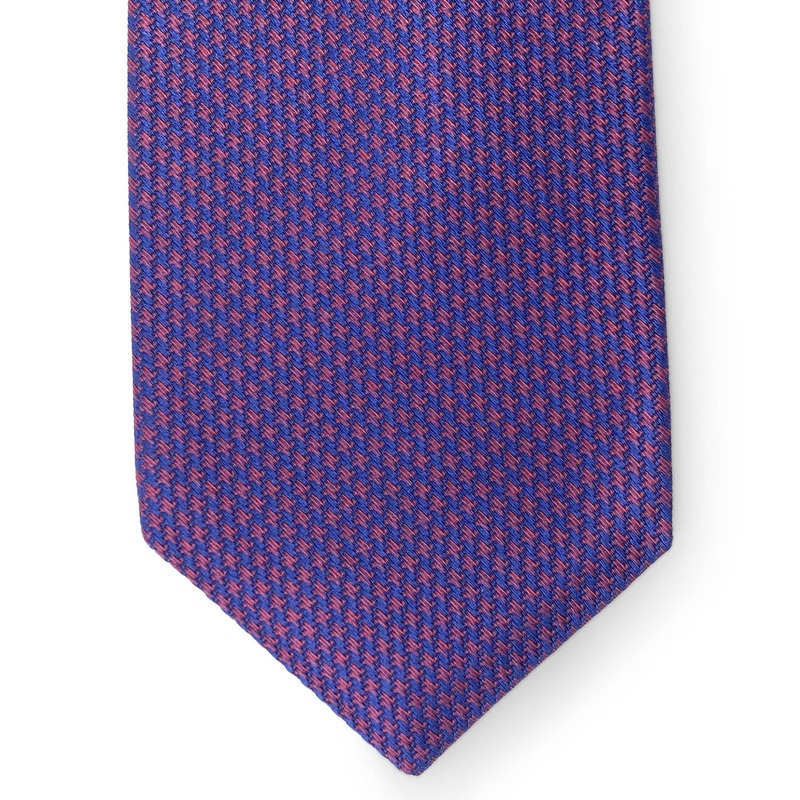 Houndstooth: Tie – Blue/Pink