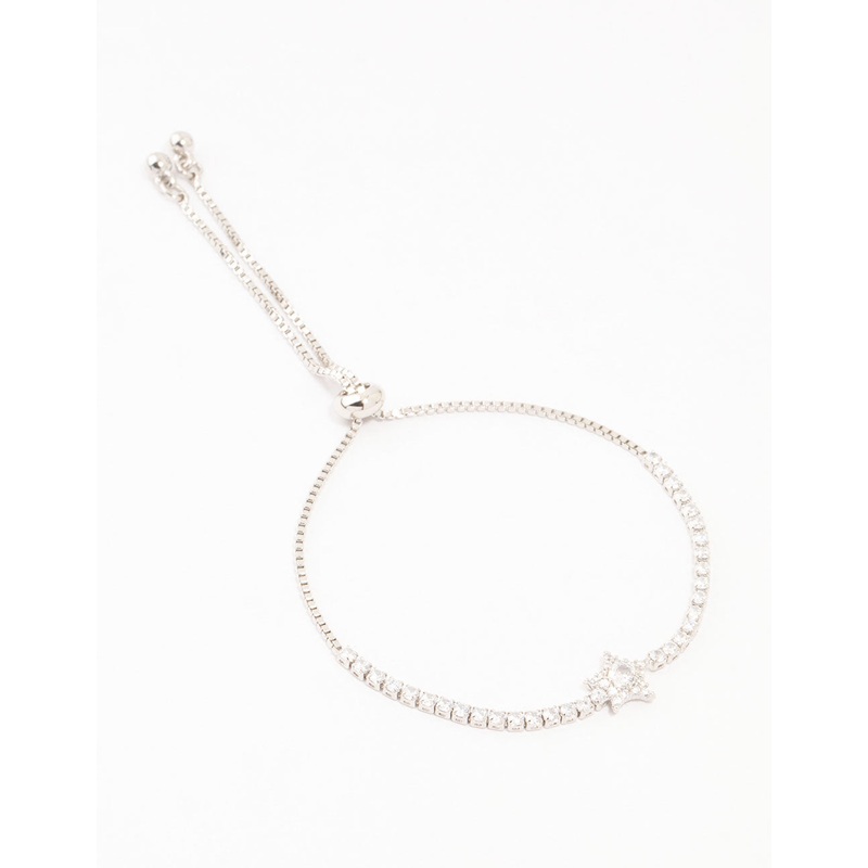 Silver Cubic Zirconia Tennis Bracelet