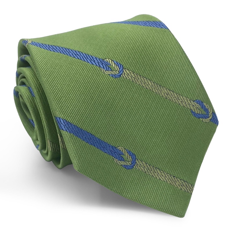 Knotted Stripe: Tie – Green