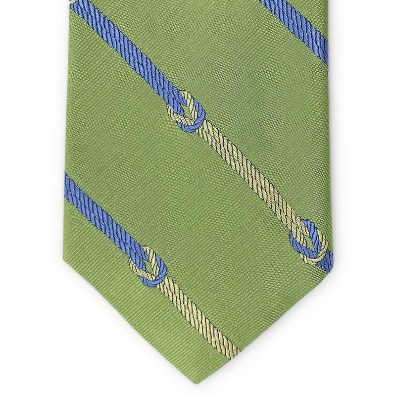 Knotted Stripe: Tie – Green