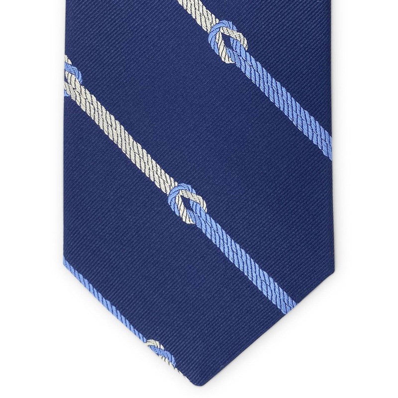 Knotted Stripe: Tie – Navy