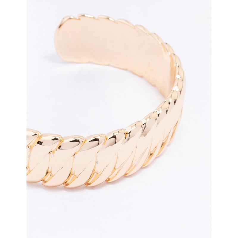 Gold Vintage Link Stretch Wrist Cuff