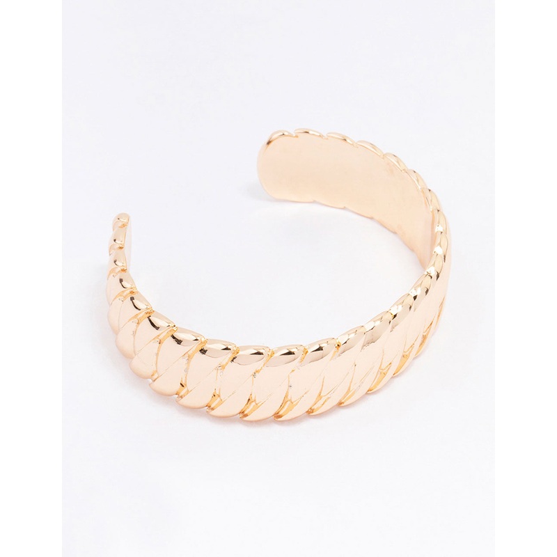 Gold Vintage Link Stretch Wrist Cuff