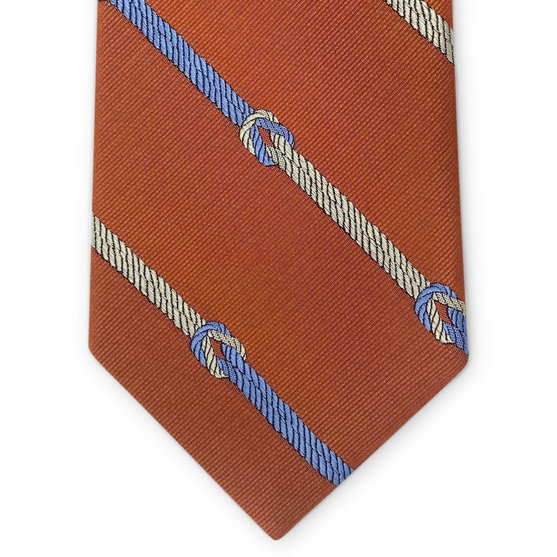 Knotted Stripe: Tie – Orange