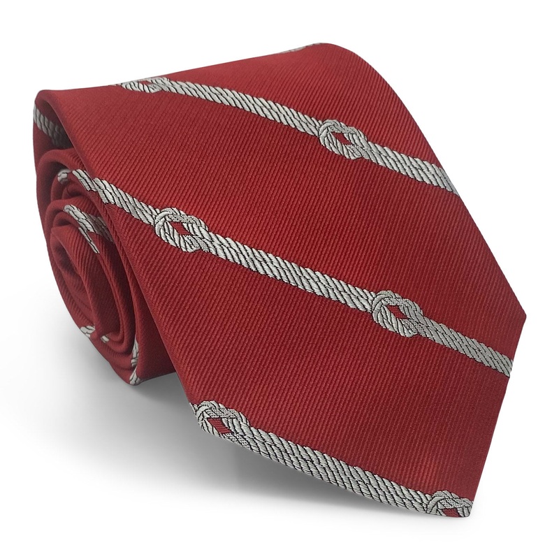 Knotted Stripe: Tie – Red