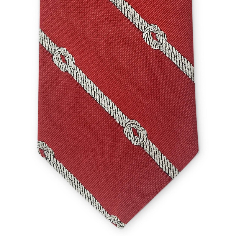 Knotted Stripe: Tie – Red