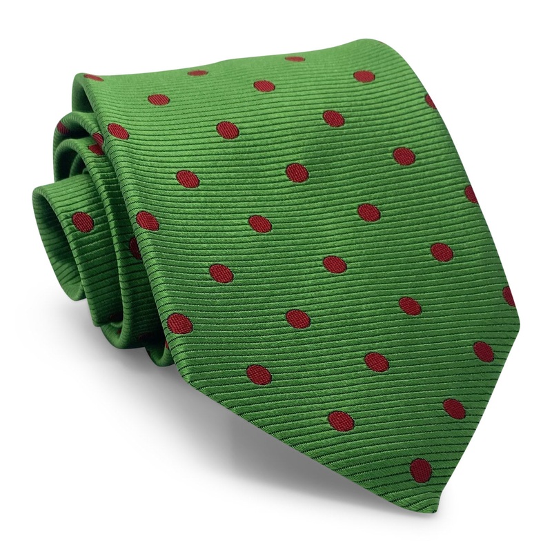 Large Dot: Tie – Green/Red