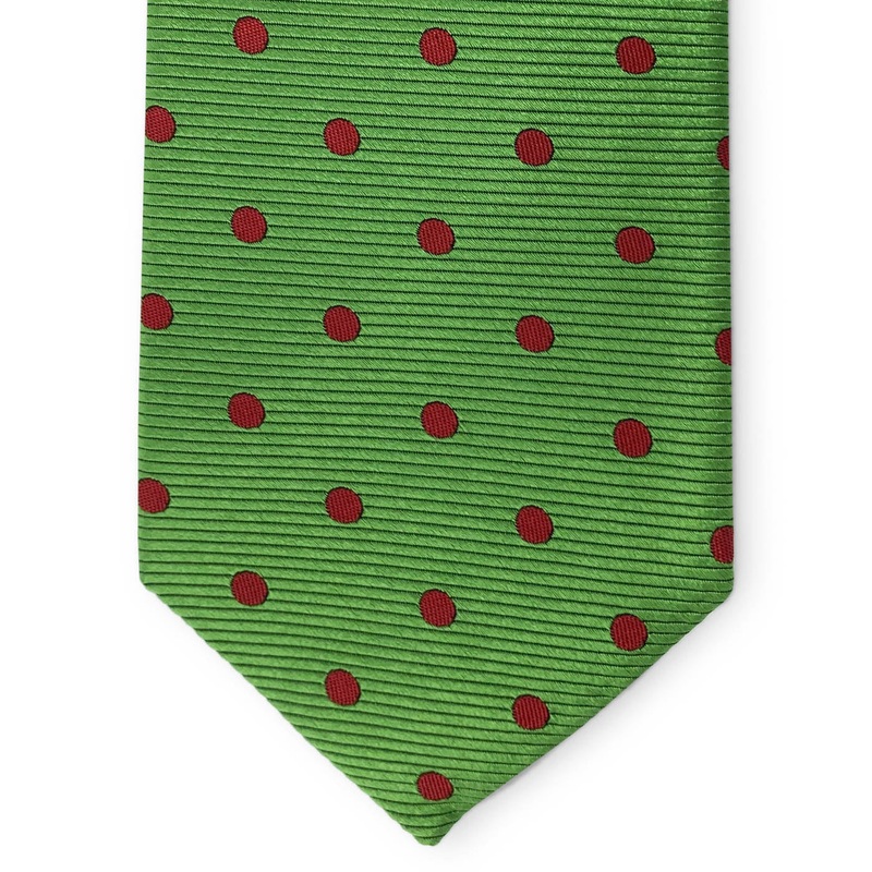 Large Dot: Tie – Green/Red