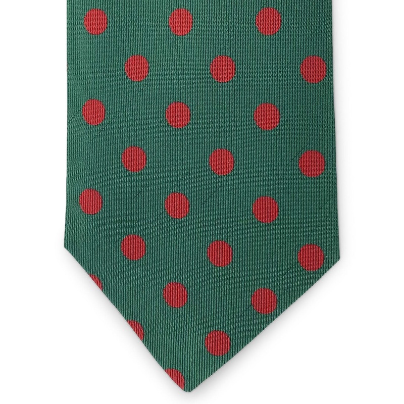 Large Dots: Tie – Green/Red