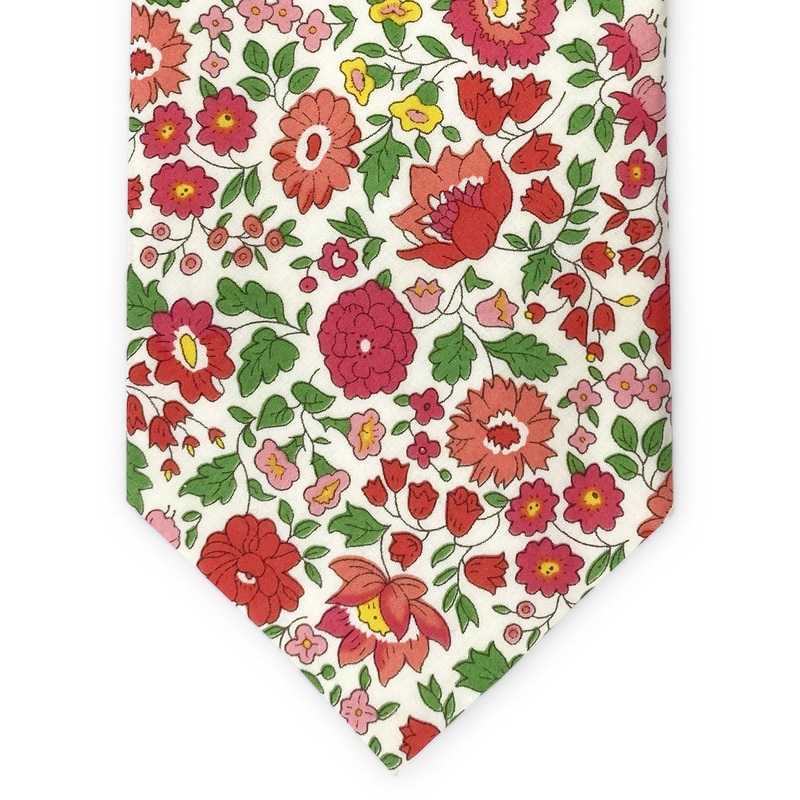 Liberty Tatton: Tie – Pink/White
