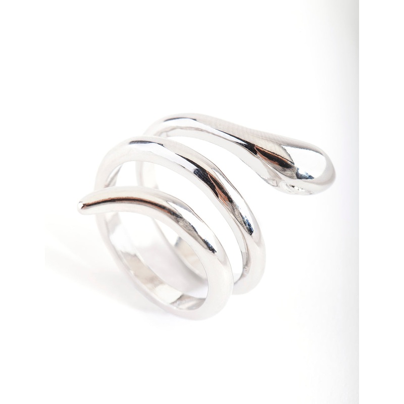 Silver Sleek Wrap Ring|SM|ML