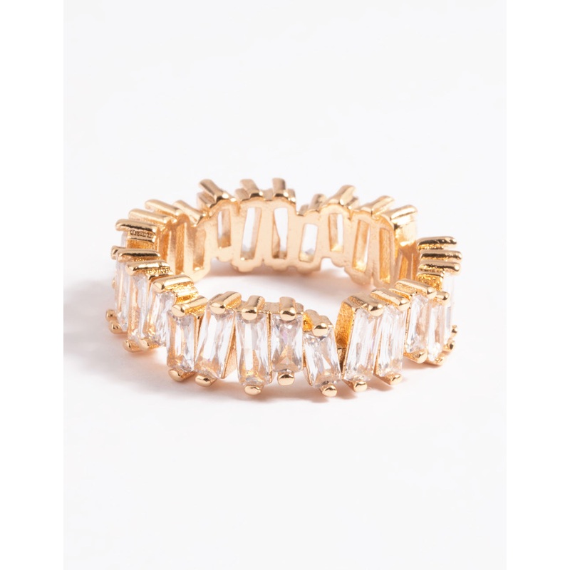 Gold Jagged Stone Band Ring|SM|ML