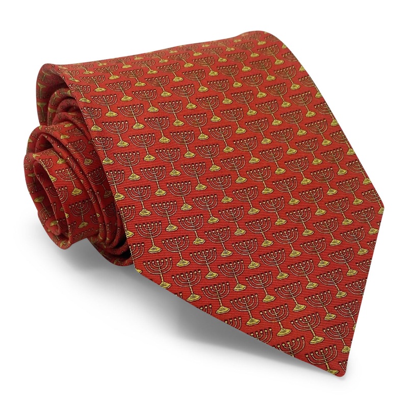 Menorah: Tie – Red