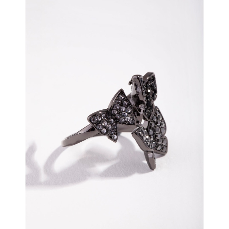 Matte Cluster Butterfly Ring|SM|ML