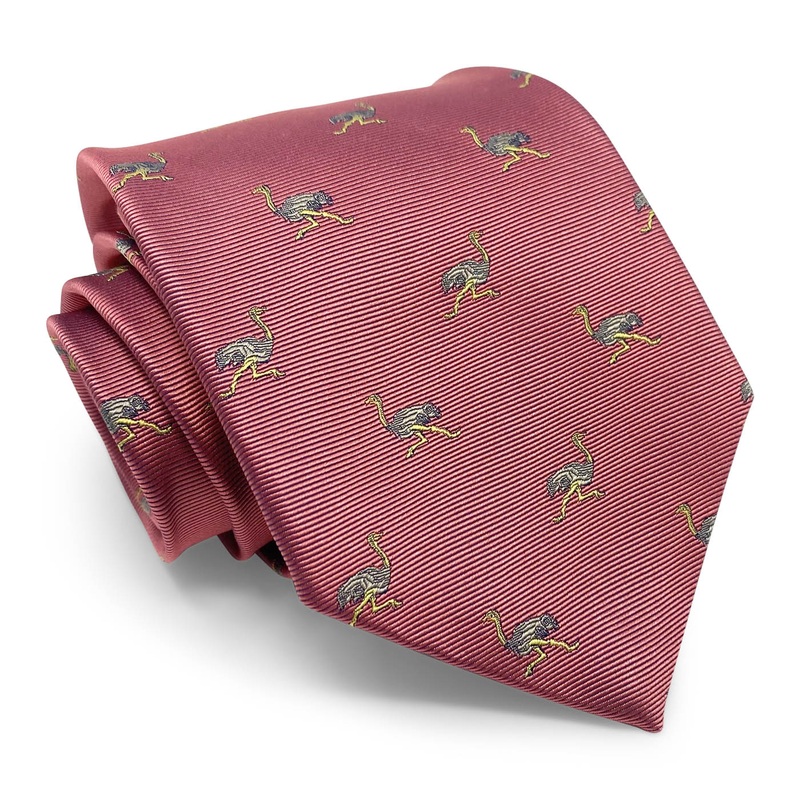 Ostrich: Tie – Pink