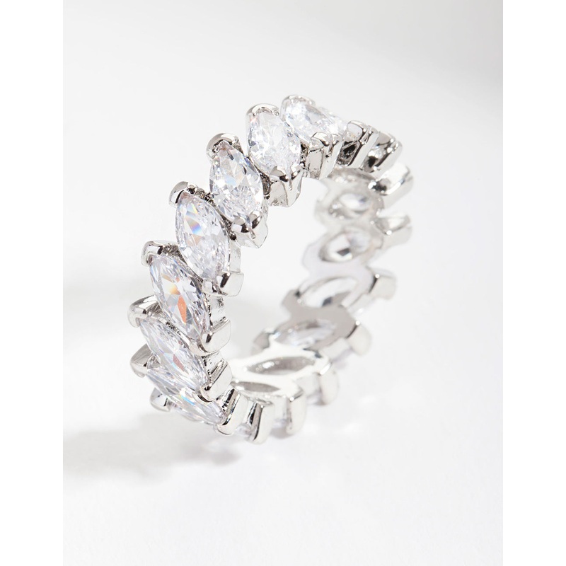 Silver Cubic Zirconia Ring|SM|ML