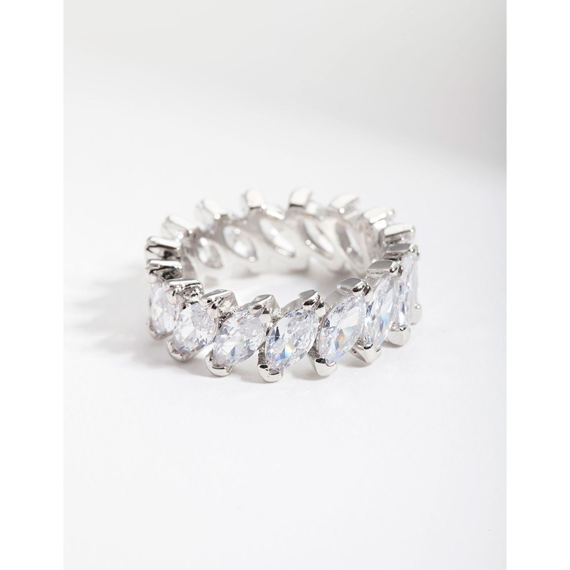 Silver Cubic Zirconia Ring|SM|ML