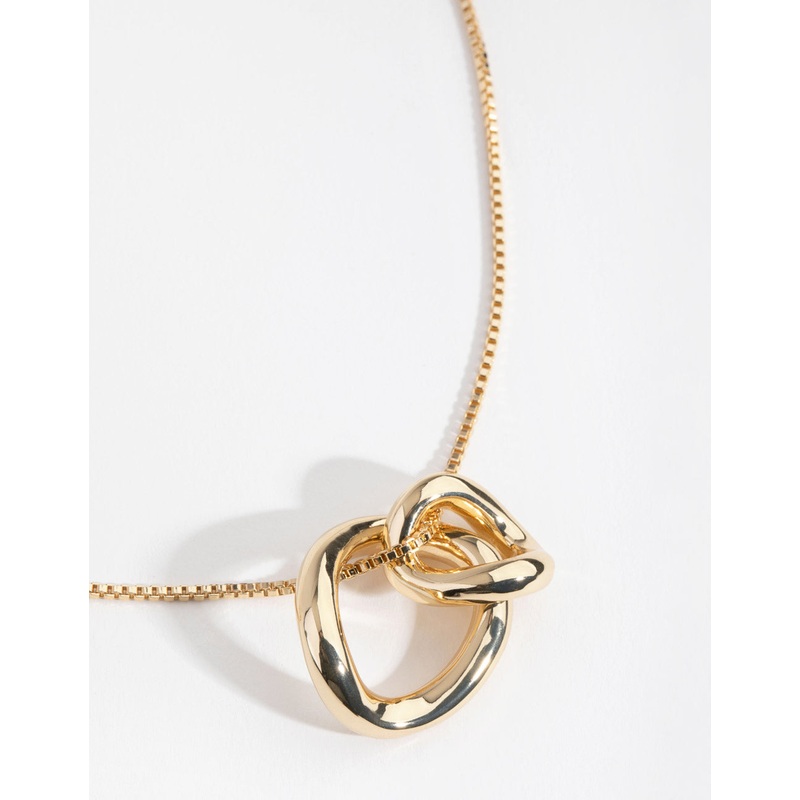 Gold Plated Swirl Pendant