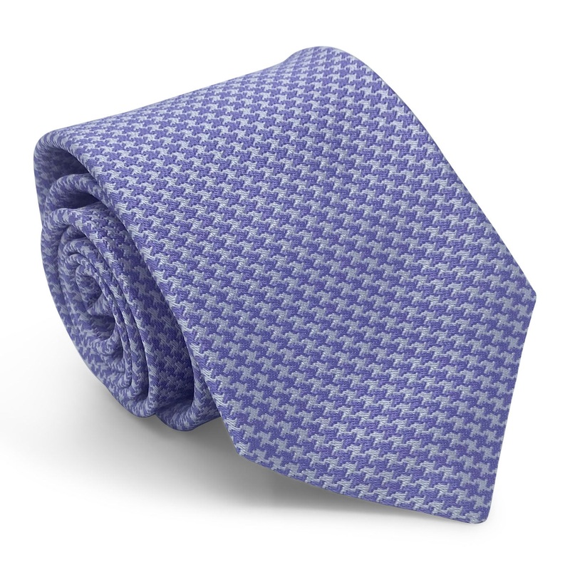 Oxford Houndstooth: Tie – Purple