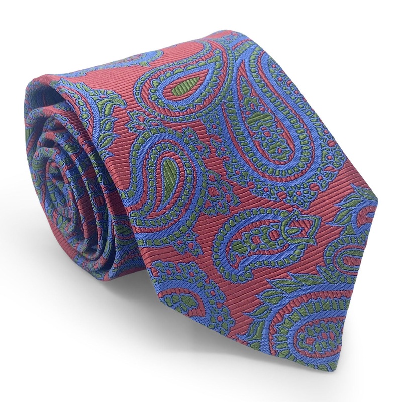 Paisley: Tie – Orange/Green