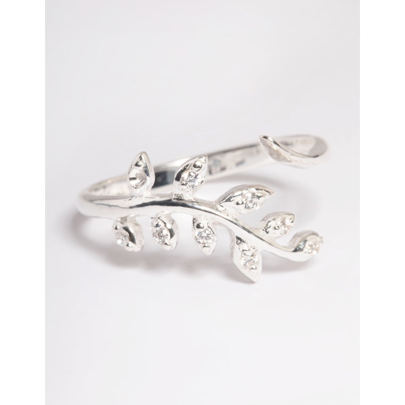 Sterling Silver Leaf Wrap Ring