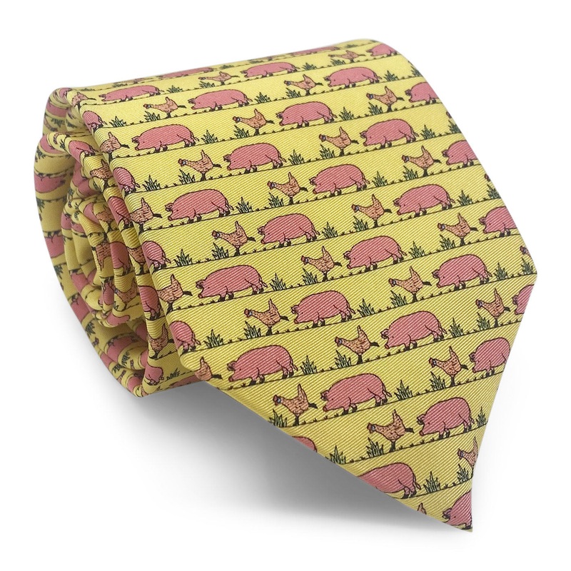 Pig & Hen: Tie – Yellow