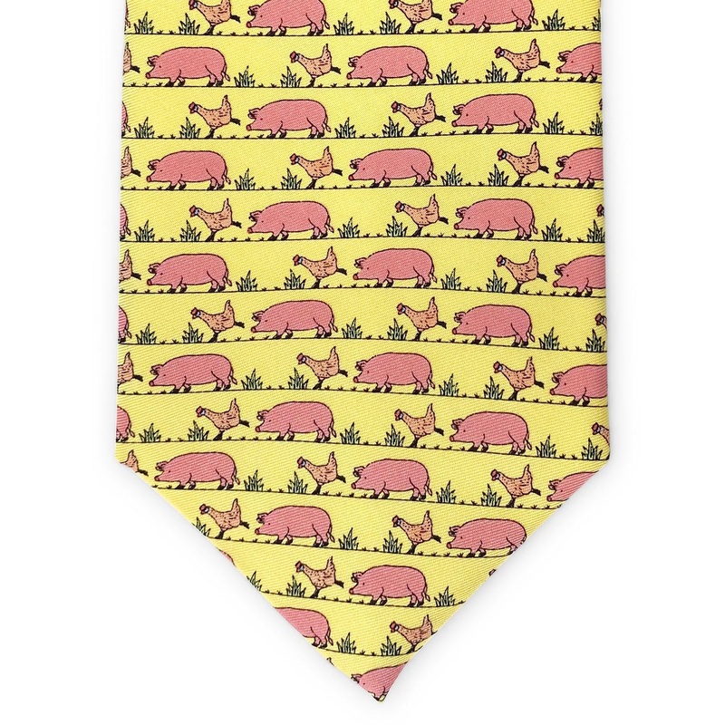 Pig & Hen: Tie – Yellow