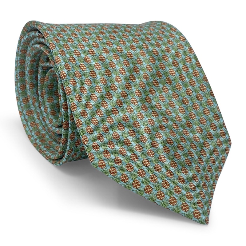 Pineapples: Tie – Aqua
