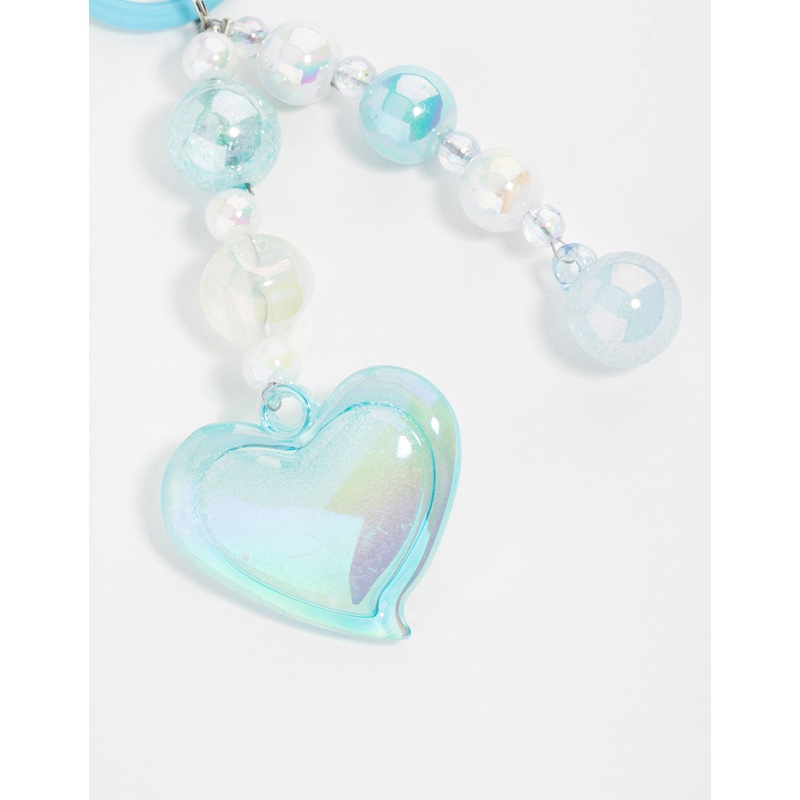Blue Large Heart Keychain|ONESIZE