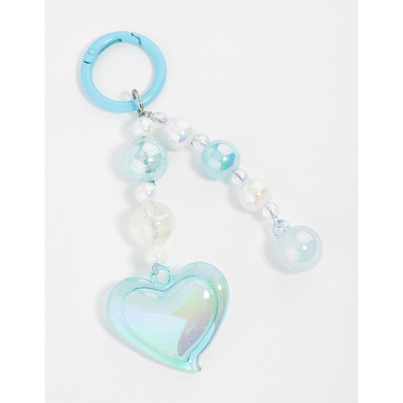 Blue Large Heart Keychain|ONESIZE