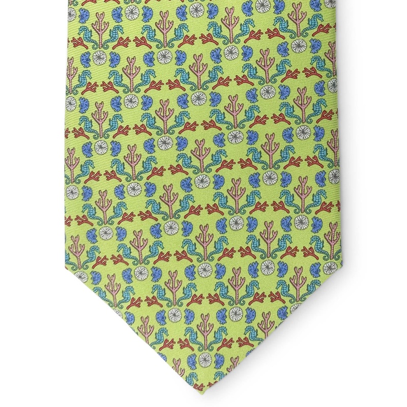 Sea Horse Coral: Tie – Green