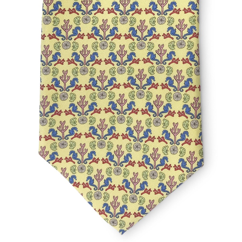 Sea Horse Coral: Tie – Yellow