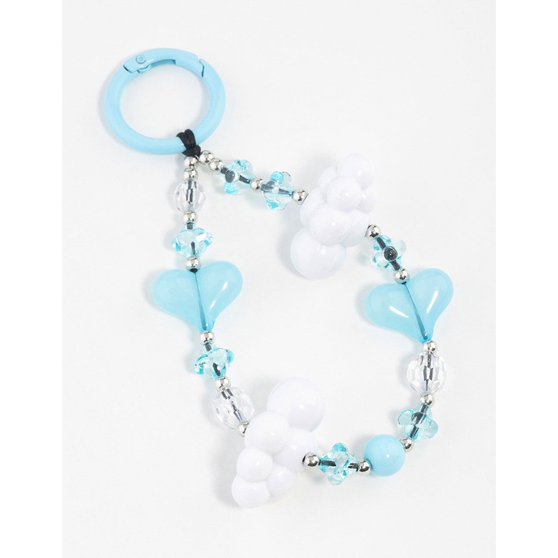 Blue  Cloud Heart Keychain|ONESIZE