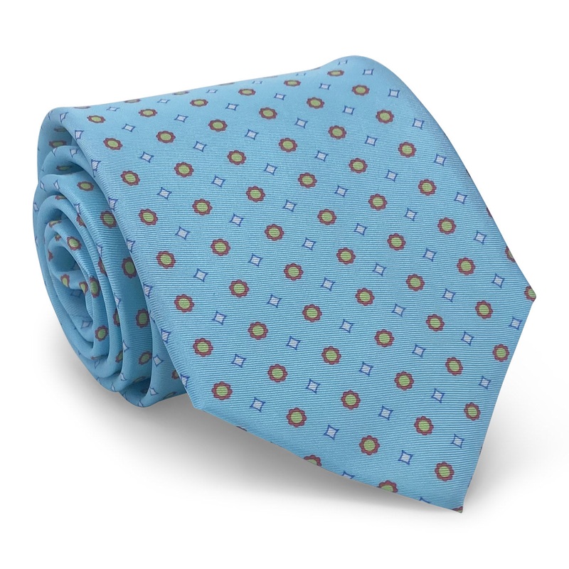 Spring Foulard: Tie – Aqua