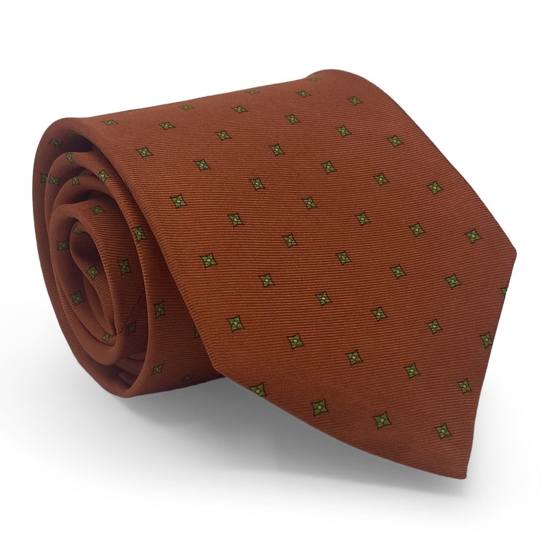 Square Foulard: Tie – Orange