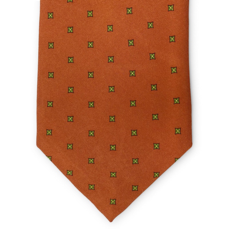 Square Foulard: Tie – Orange