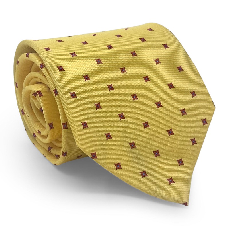 Square Foulard: Tie – Yellow