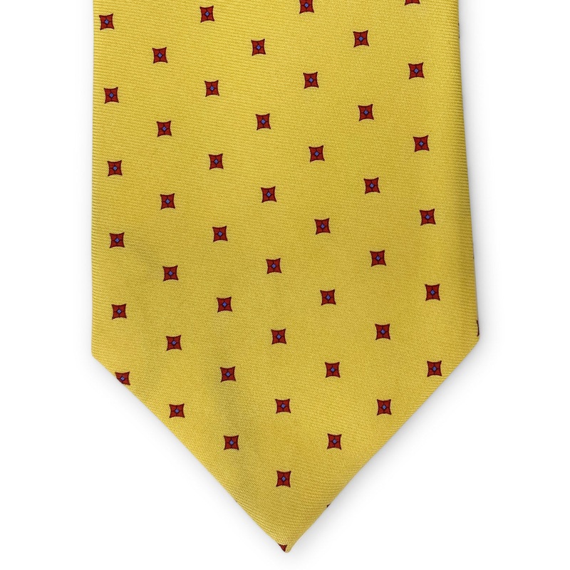 Square Foulard: Tie – Yellow