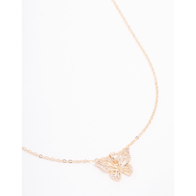 Gold Plated Cubic Zirconia 111 Angel Number Pendant Necklace