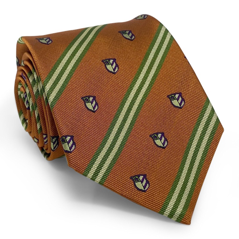 Striped Crest: Tie – Orange