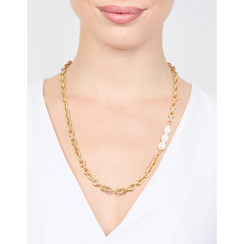 Waterproof Gold Plated Stainless Steel Cable Necklace