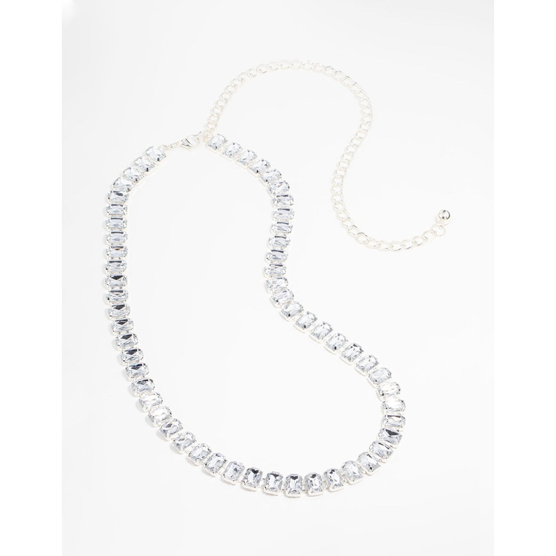 Silver Radiant Diamante Belt