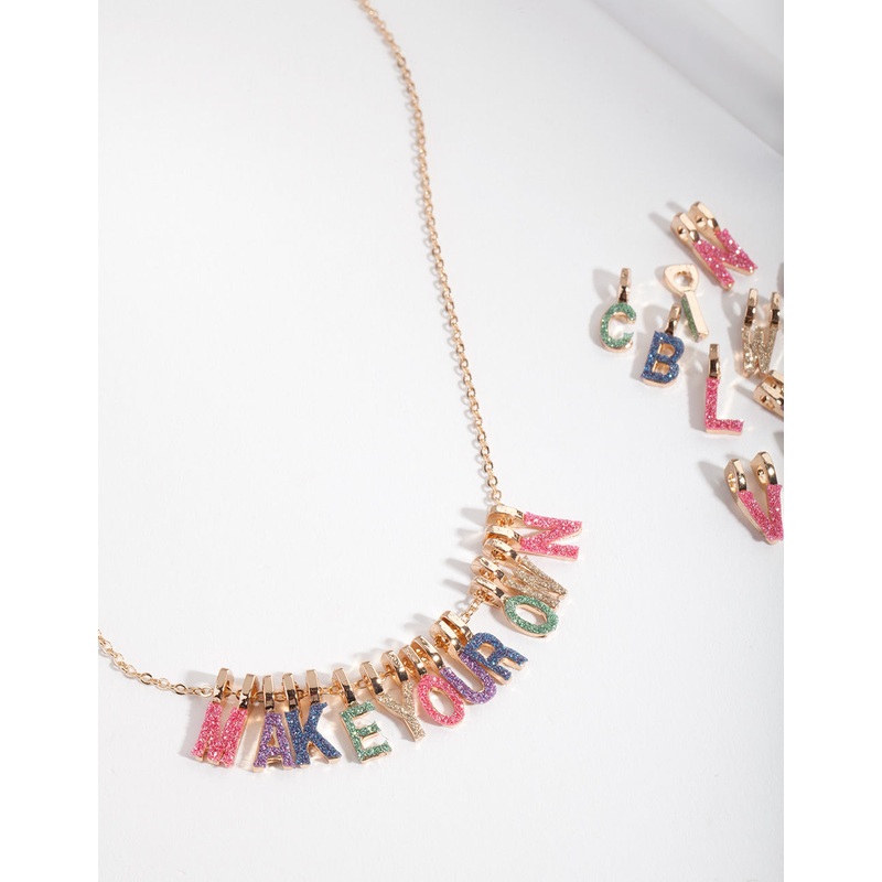 Kids Gold Glitter Make Your Own Necklace