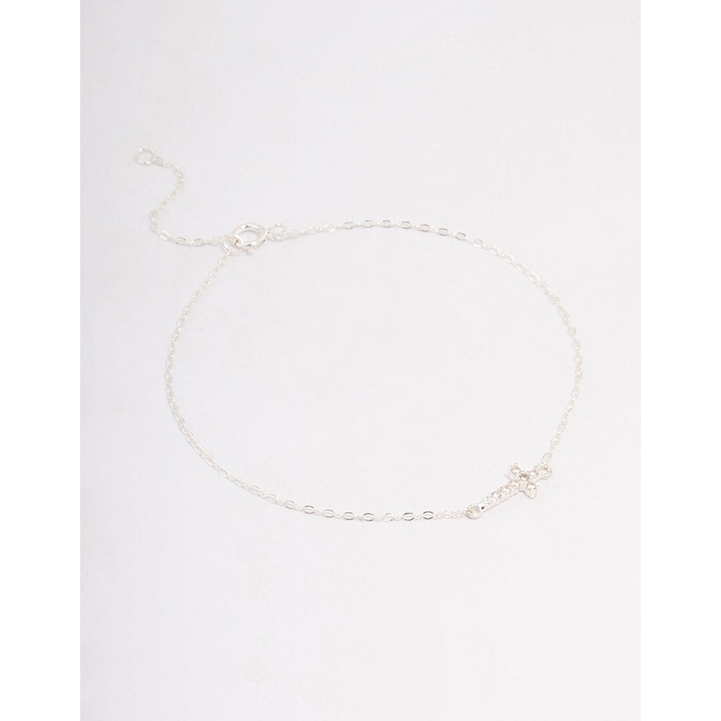 Sterling Silver Horizon Cross Bracelet
