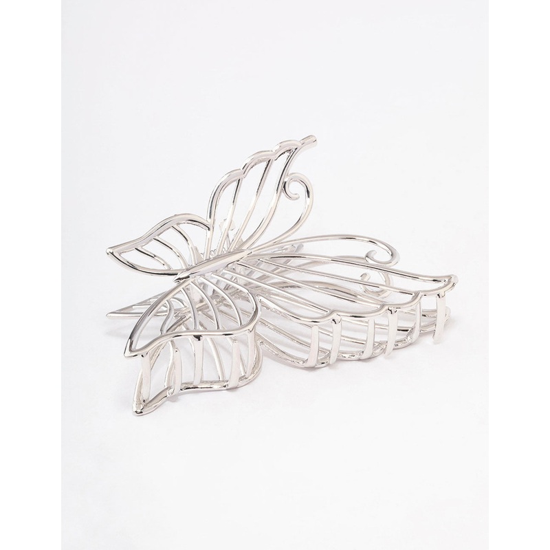 Silver Detail Butterfly Hair Claw Clip