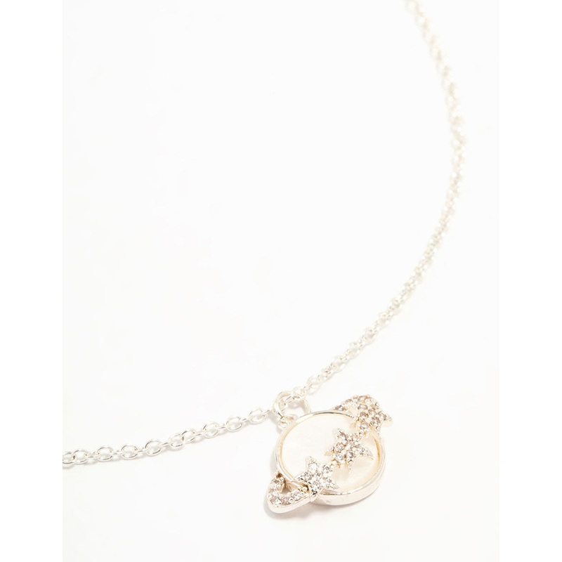 Silver Planet Necklace