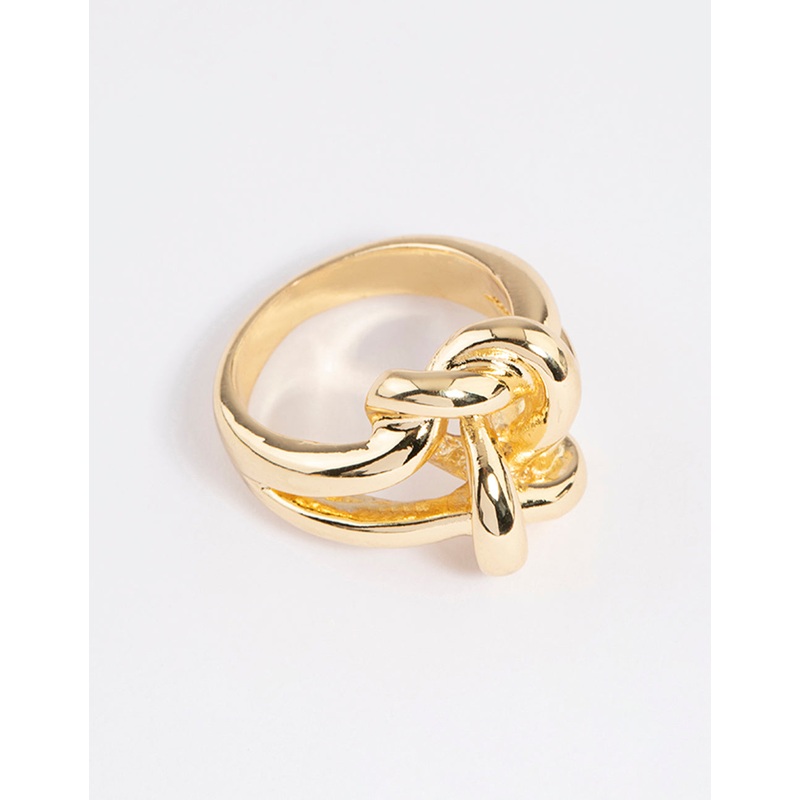 Gold Plated Double Knot Ring|SM|ML