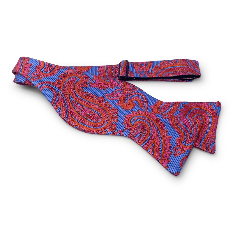 Paisley: Bow – Blue/Red