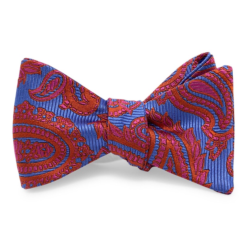 Paisley: Bow – Blue/Red
