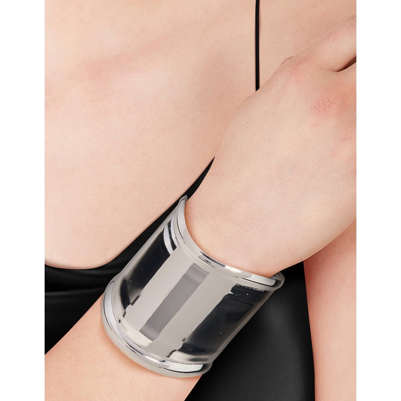 Silver Statement Large Wrist Cuffs
